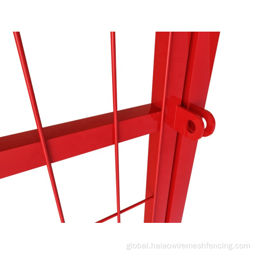 Canada Temporary Construction Fence Red Canada Temporary Construction Fence with Gate Panel Supplier